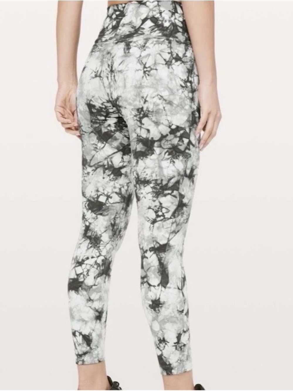 Lululemon Athletica Wunder Under High Rise Leggings Shibori Size 4 Luxtreme 7/8